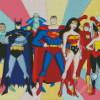 Justice League Art Illustration Diamond Paintings