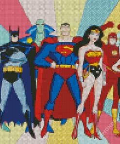 Justice League Art Illustration Diamond Paintings