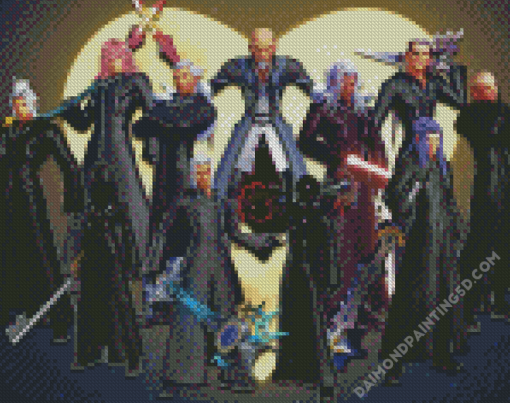 Kingdom Hearts Organization 13 Game Diamond Paintings