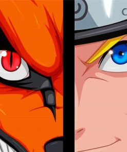 Kurama And Naruto Diamond Paintings