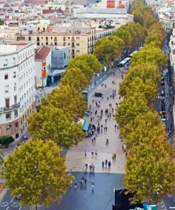 Las Ramblas Spain Diamond Paintings