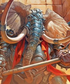 Loxodon DND Character Diamond Paintings