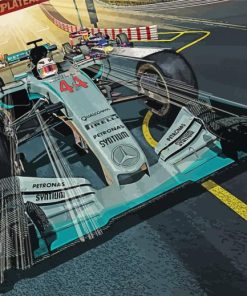 Mercedes F1 Racing Diamond Paintings