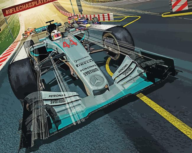 Mercedes F1 Racing Diamond Paintings