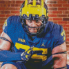 Michigan Wolverines Player Diamond Paintings