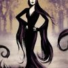 Morticia Addams Art Diamond Paintings