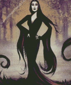 Morticia Addams Art Diamond Paintings