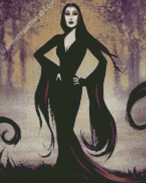 Morticia Addams Art Diamond Paintings