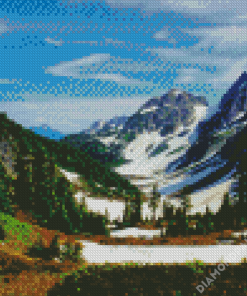 North Cascades National Park Landscape Diamond Paintings