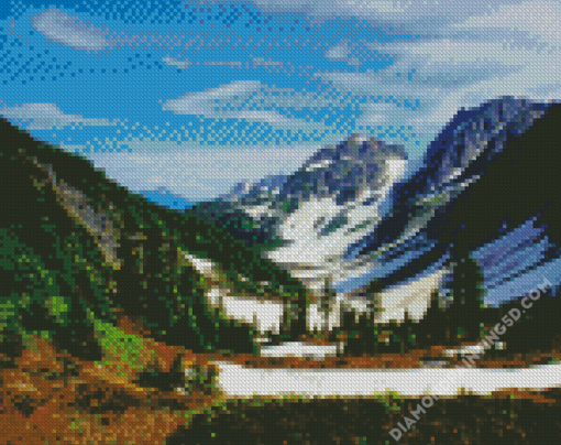 North Cascades National Park Landscape Diamond Paintings