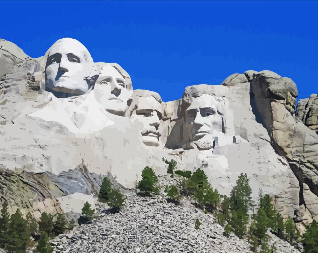 North Dakota Mount Rushmore Diamond Paintings