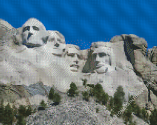 North Dakota Mount Rushmore Diamond Paintings