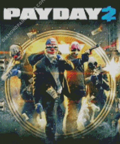 Payday 2 Poster Diamond Paintings