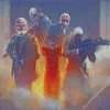 Payday 2 Video Game Diamond Paintings