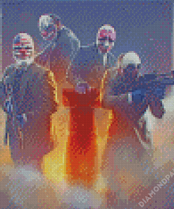 Payday 2 Video Game Diamond Paintings