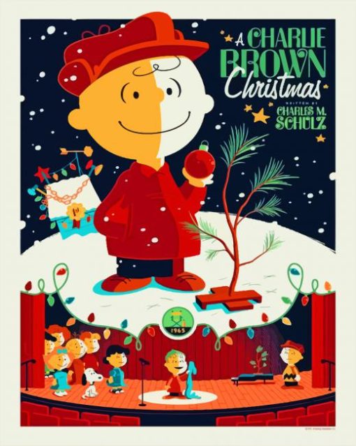 Peanuts Christmas Poster Diamond Paintings