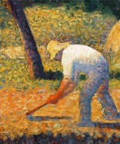 Peasant With Hoe Georges Seurat Diamond Paintings