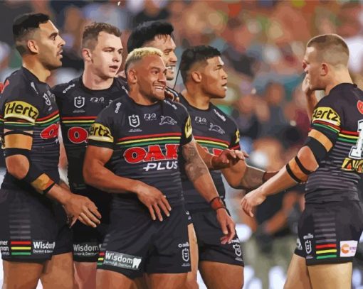 Penrith Panthers Rugby League Players Diamond Paintings