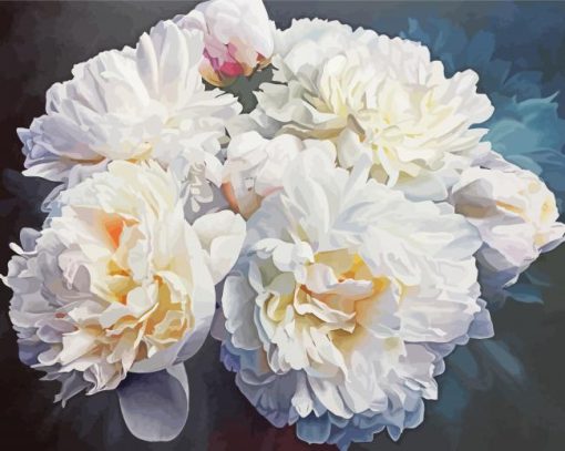 Peonies Flowers Diamond Paintings