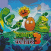 Plants Vs Zombies Game Poster Diamond Paintings