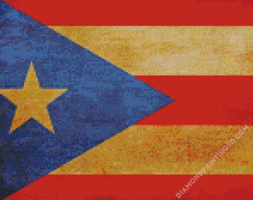 Puerto Rico Flag Diamond Paintings