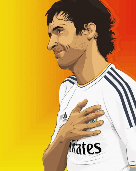 Raul Gonzalez Footballer Art Diamond Paintings