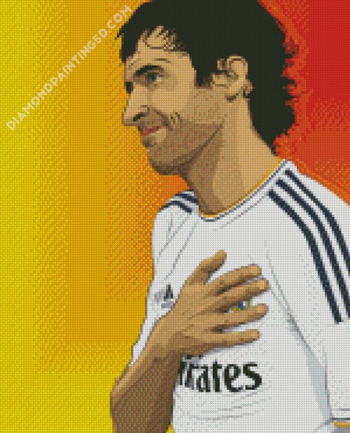 Raul Gonzalez Footballer Art Diamond Paintings