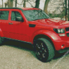 Red Dodge Nitro Diamond Paintings