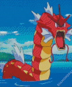 Red Gyarados Diamond Paintings