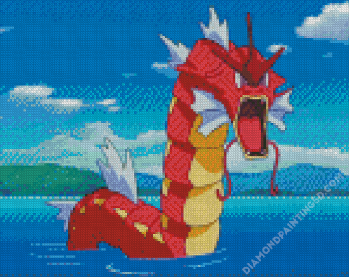 Red Gyarados Diamond Paintings