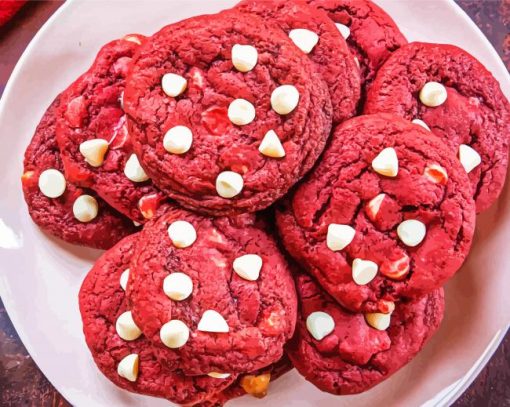 Red Velvet Cookie Diamond Paintings