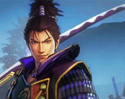 Samurai Warriors Video Game Character Diamond Paintings