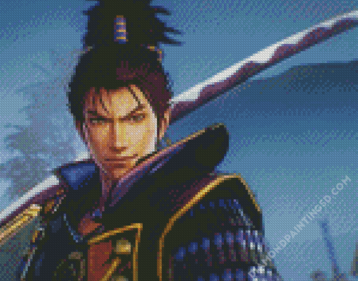 Samurai Warriors Video Game Character Diamond Paintings