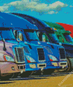 Semi Trucks Diamond Paintings