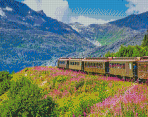 Skagway Train Diamond Paintings