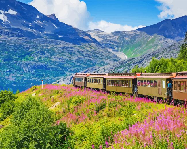 Skagway Train Diamond Paintings