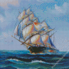 Square Rig Ship Art Diamond Paintings