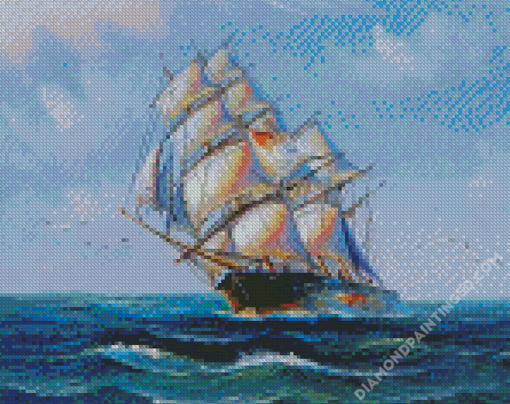 Square Rig Ship Art Diamond Paintings