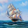 Square Rig Ship Art Diamond Paintings