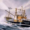 Trawler In Ocean Diamond Paintings