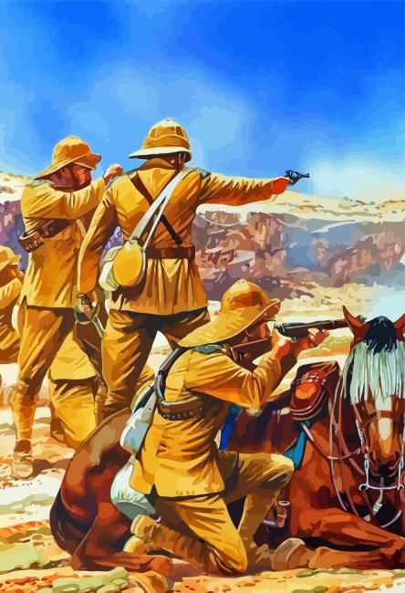 UK Soldiers Art Diamond Paintings