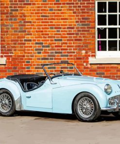 Vintage Triumph Tr3 Car Diamond Paintings