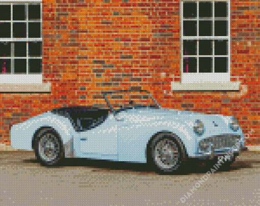 Vintage Triumph Tr3 Car Diamond Paintings