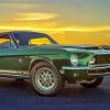 Vintage Green Mustang Diamond Paintings