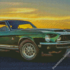 Vintage Green Mustang Diamond Paintings