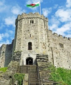 Welsh Castle Building Diamond Paintings