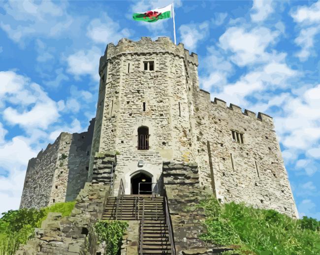 Welsh Castle Building Diamond Paintings