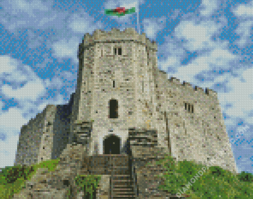 Welsh Castle Building Diamond Paintings