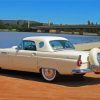 White 56 Ford Thunderbird Diamond Paintings