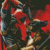 Wolverine Vs Deadpool Heroes Diamond Paintings